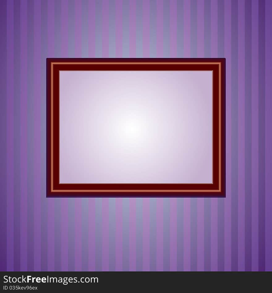 A square background with retro wallpapers and a frame. A square background with retro wallpapers and a frame