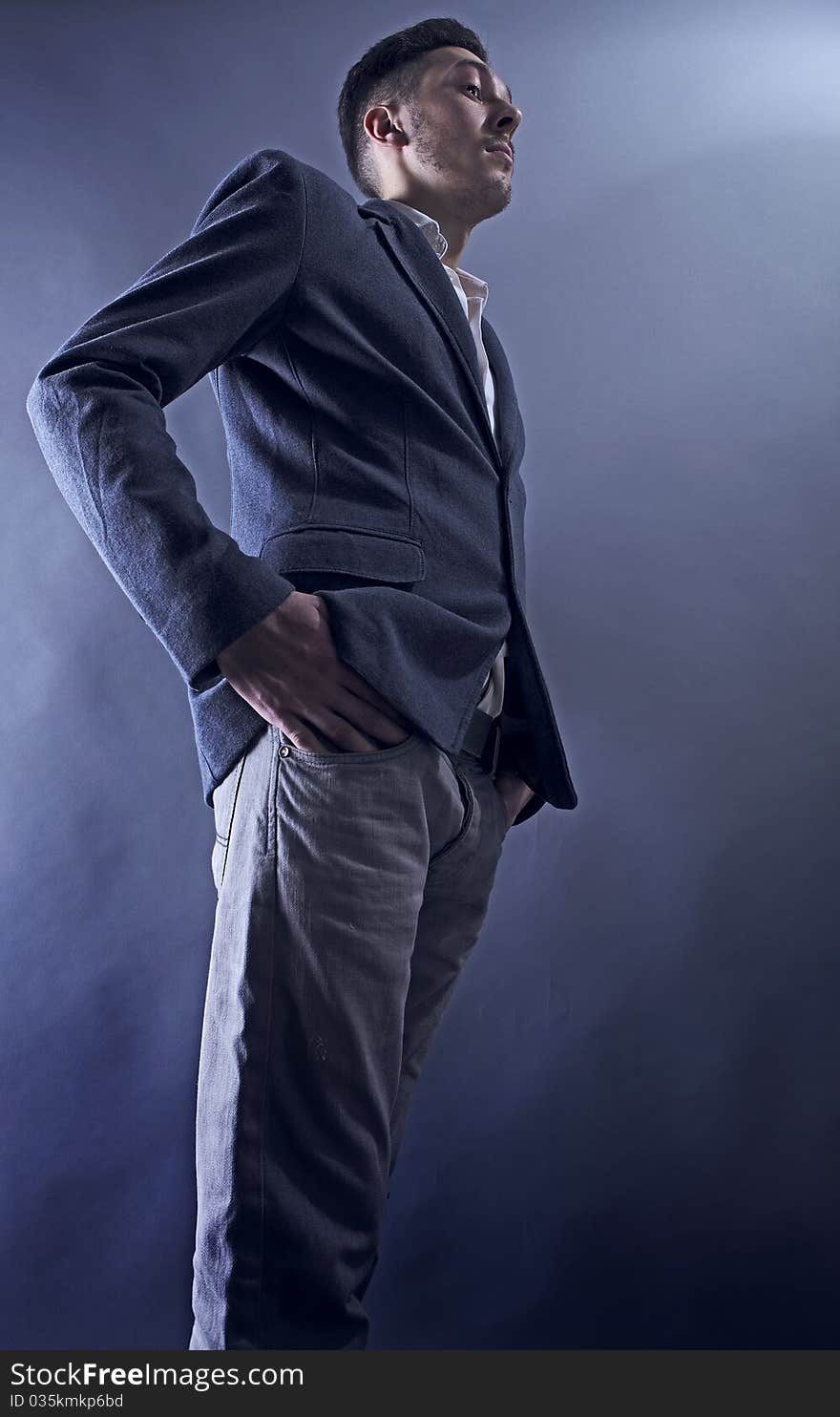 Young attractive man in suit on white background. Young attractive man in suit on white background