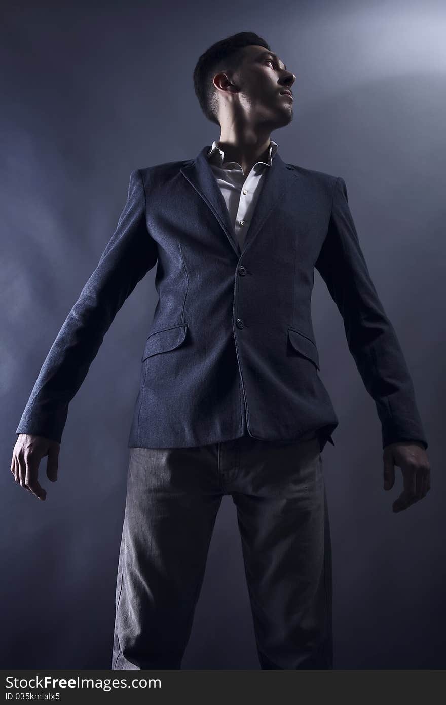 Young attractive man in suit on white background. Young attractive man in suit on white background