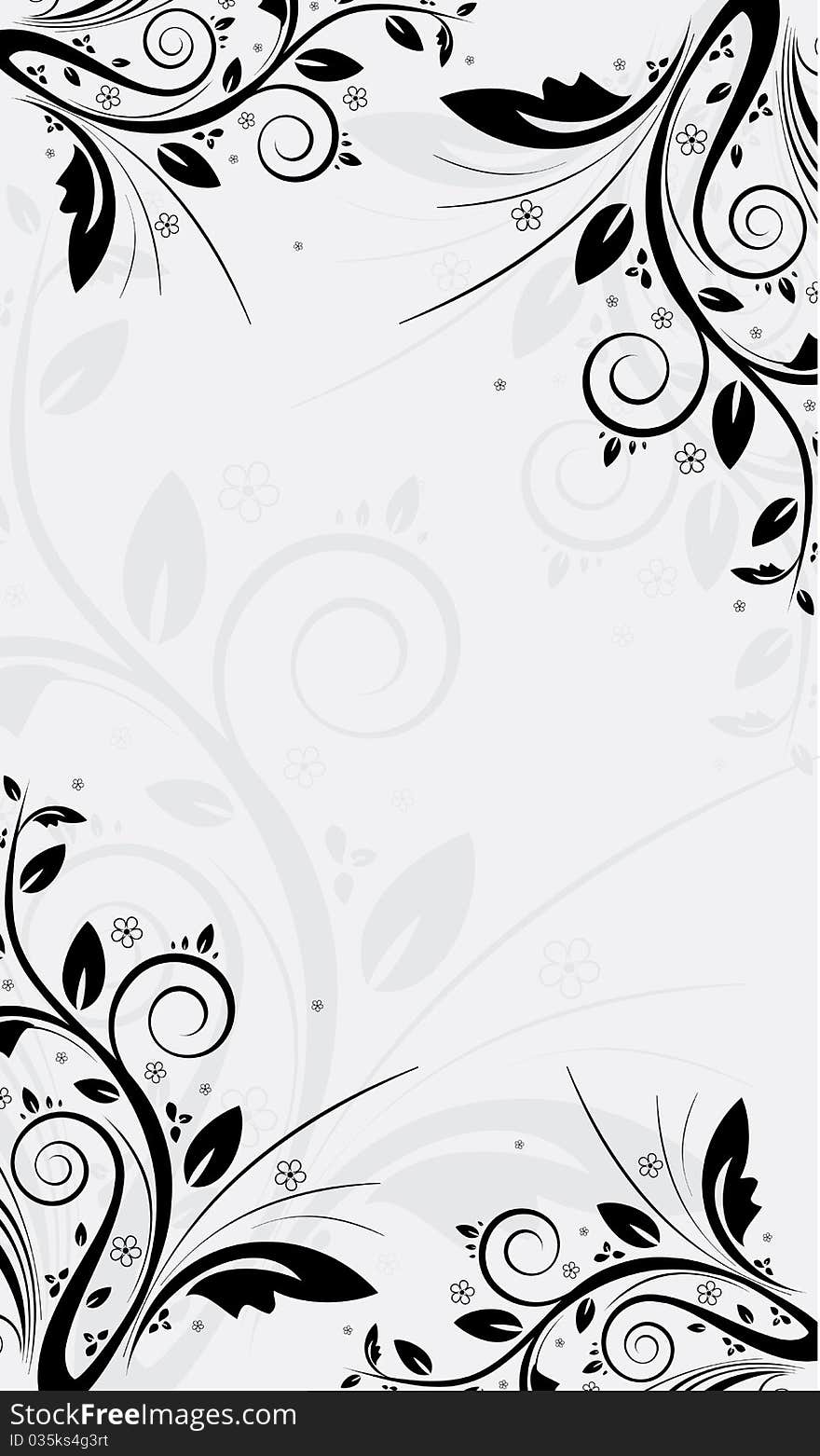 Floral background and place for your text