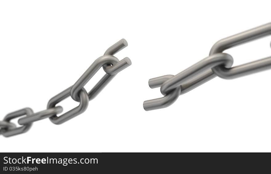 A weak link is in a metallic chain