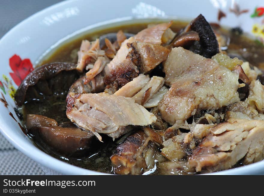 Steamed Pork with soy sauce