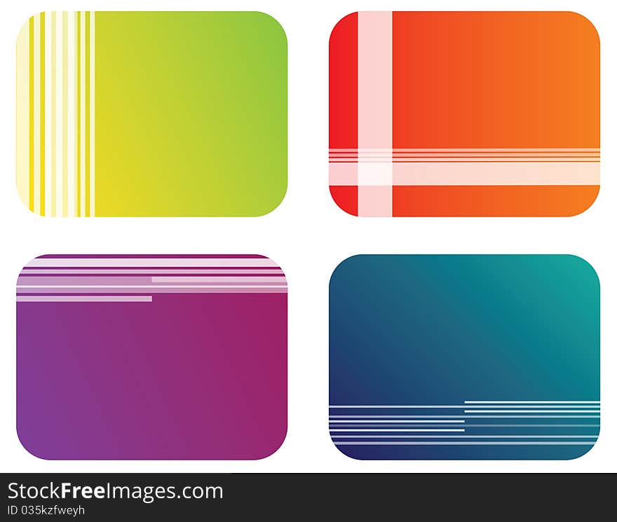 Abstract color banner illustration vector