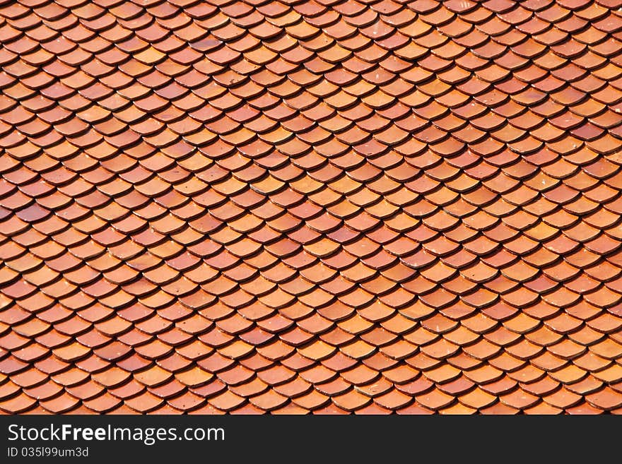 Roof Of Temple By Earthenware