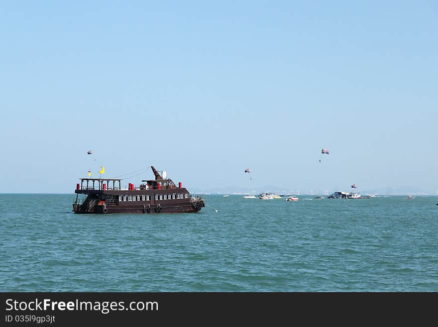 Boat in the sea,Thailand