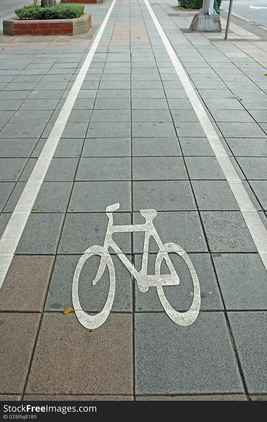 Bicycle lane symbol