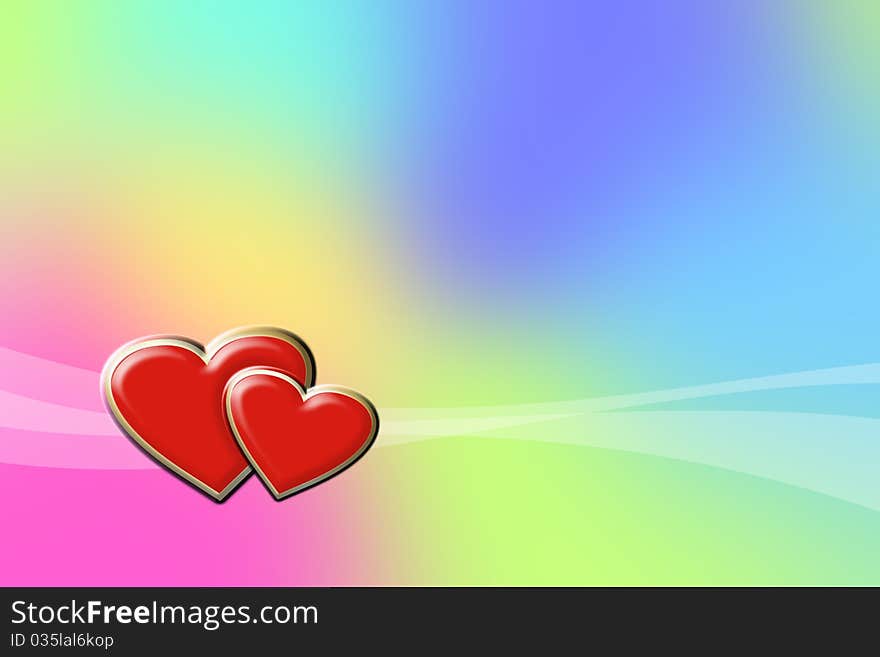 Hearts background