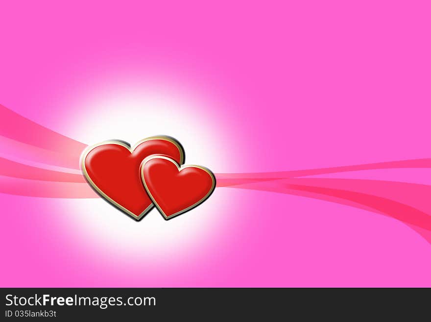 Hearts background