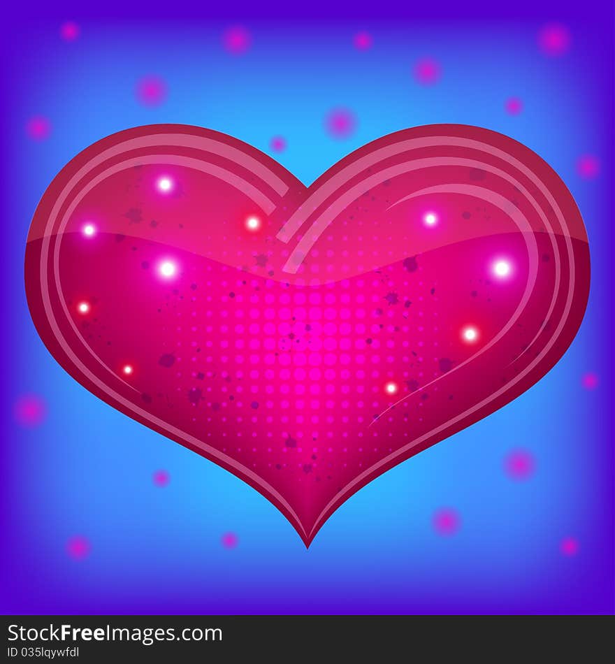 Valentine heart, beautiful love symbol