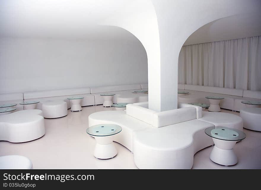 Beautiful interior in night club. Beautiful interior in night club