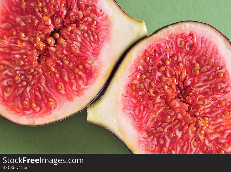 Fresh figs isolated on background