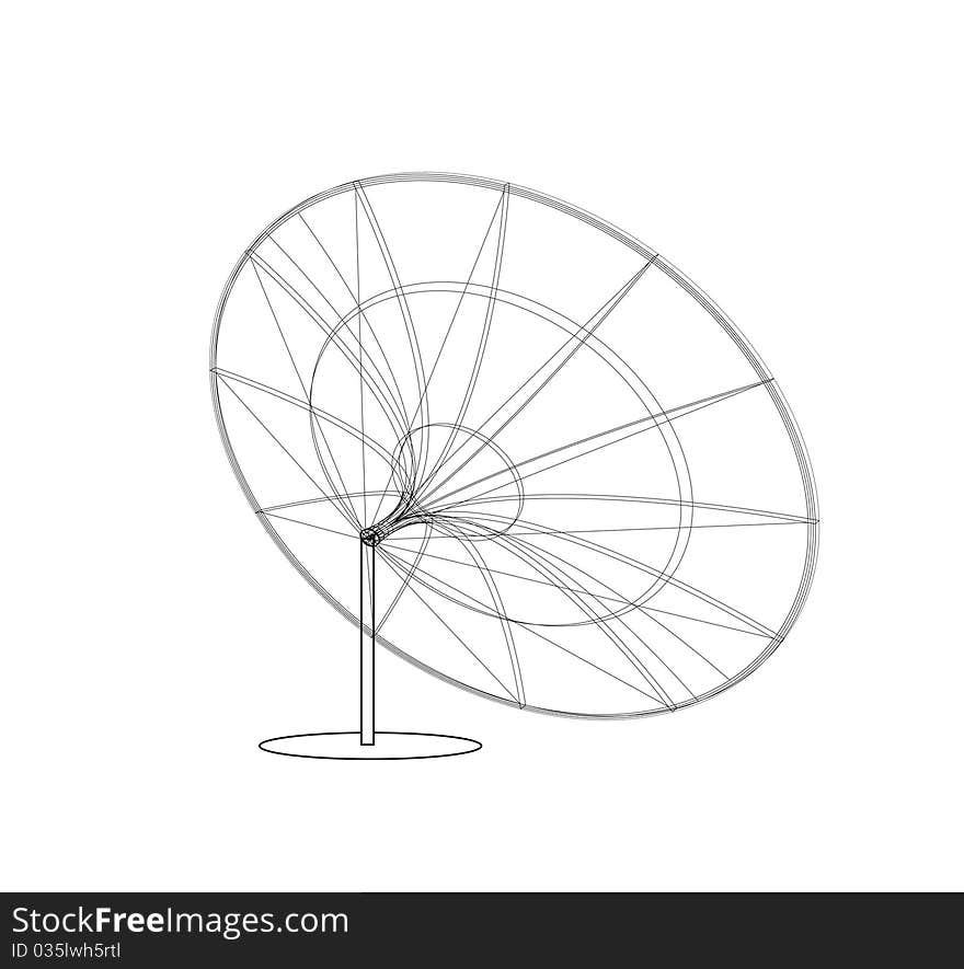 image relationship fcompanion(satellite) of the antenna black colour