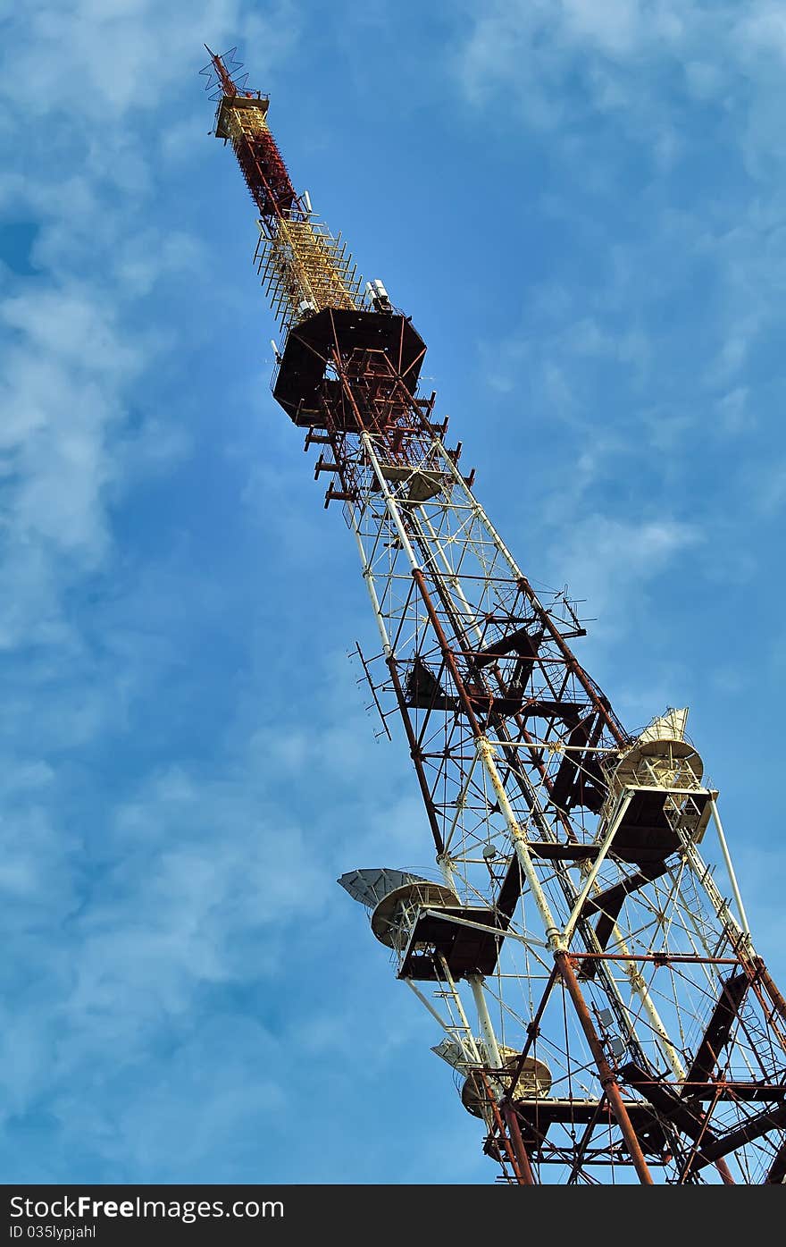 The old TV tower located in the Crimea