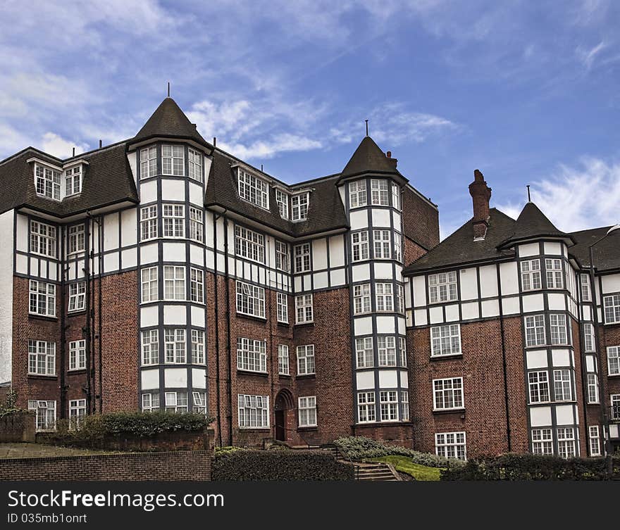 Tudor Houses in London. Golder Green area