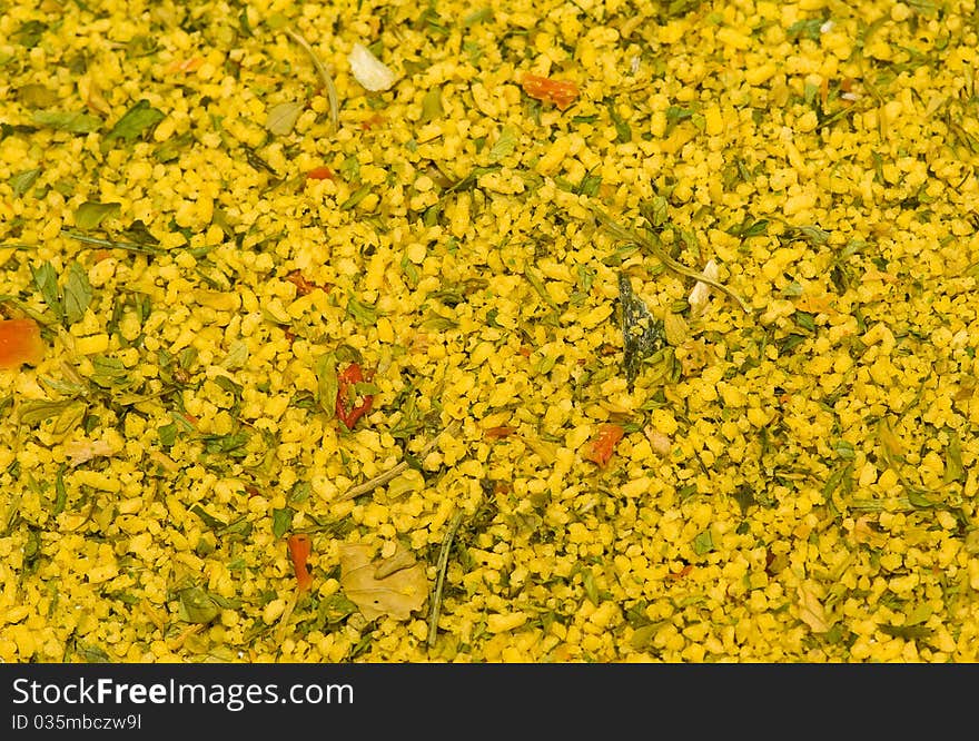 A mixture of vegetables for cooking. A mixture of vegetables for cooking