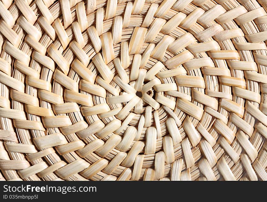 Wattled straw background. Abstract, texture