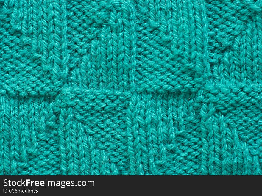 Blue knitted background