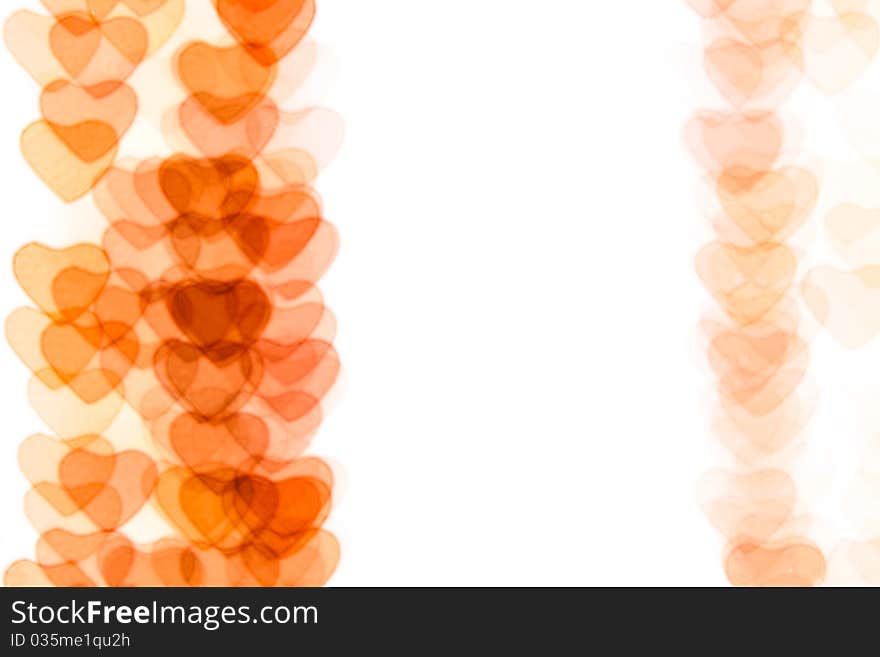 Colorful heart shape background