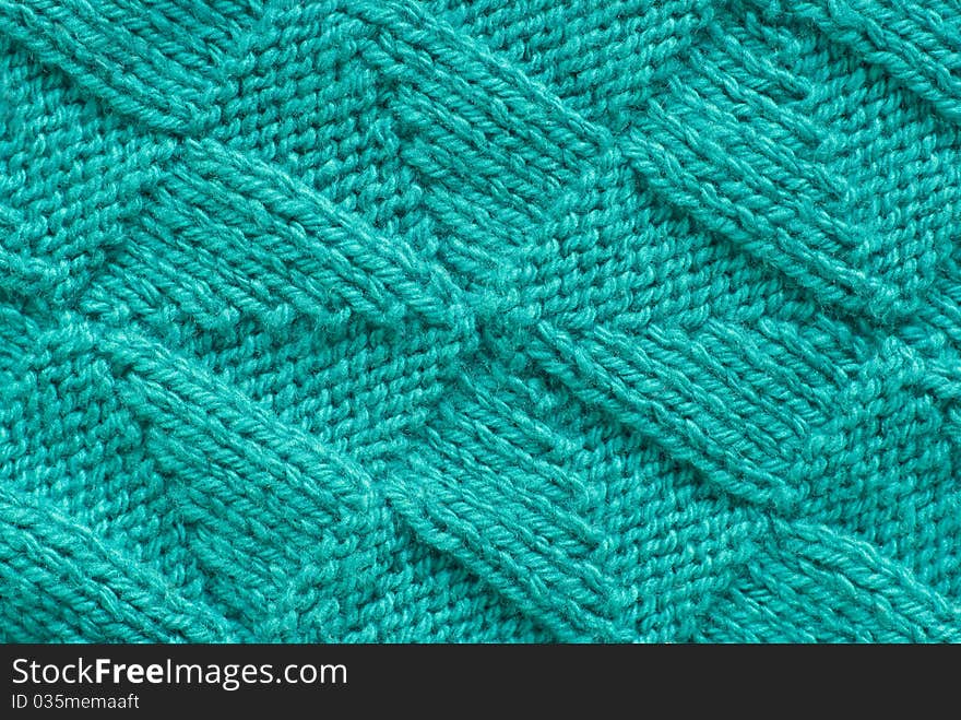 Blue Knitted Background