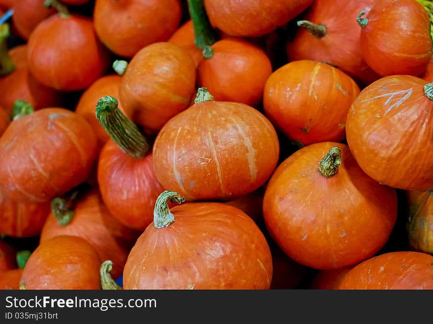 Fresh Pumpkin In Market