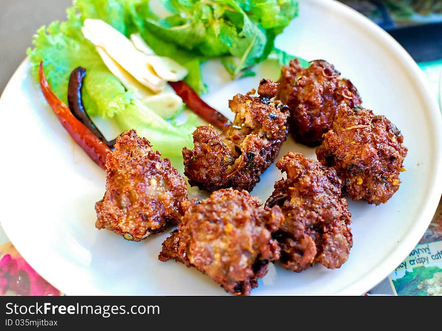 Thai style spicy pork ball