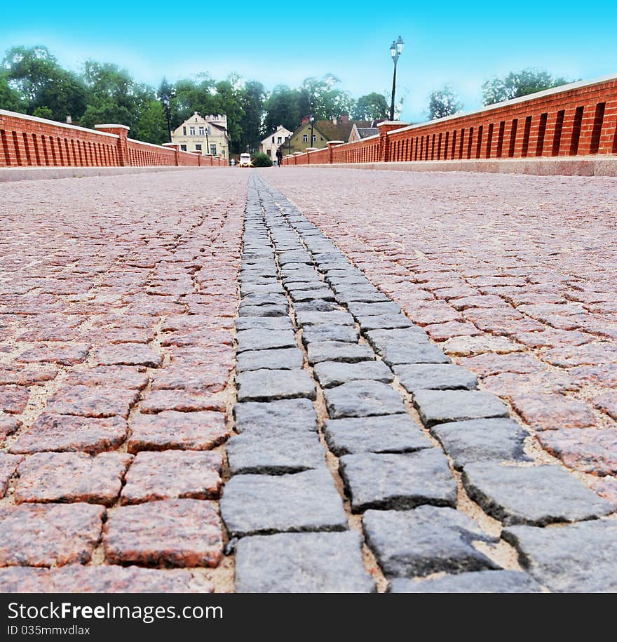 City bridge, roadway, vertical photo. City bridge, roadway, vertical photo.