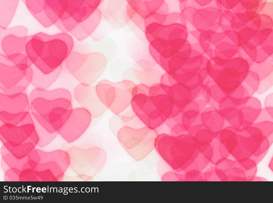 Colorful heart shape background