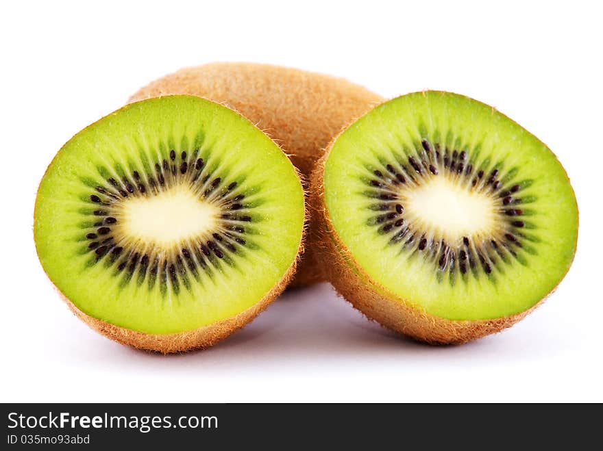 Kiwi fruit Isolated on white background