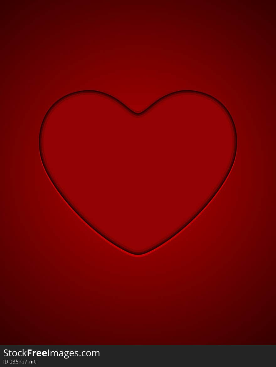 Red heart Valentine's day background