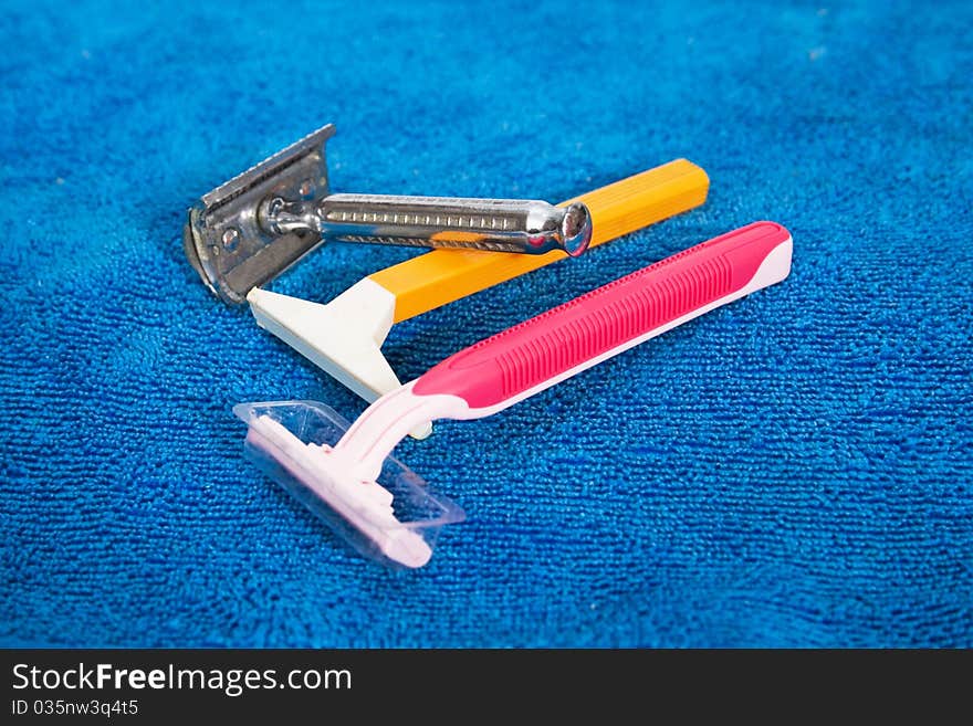 Three Safety Razors