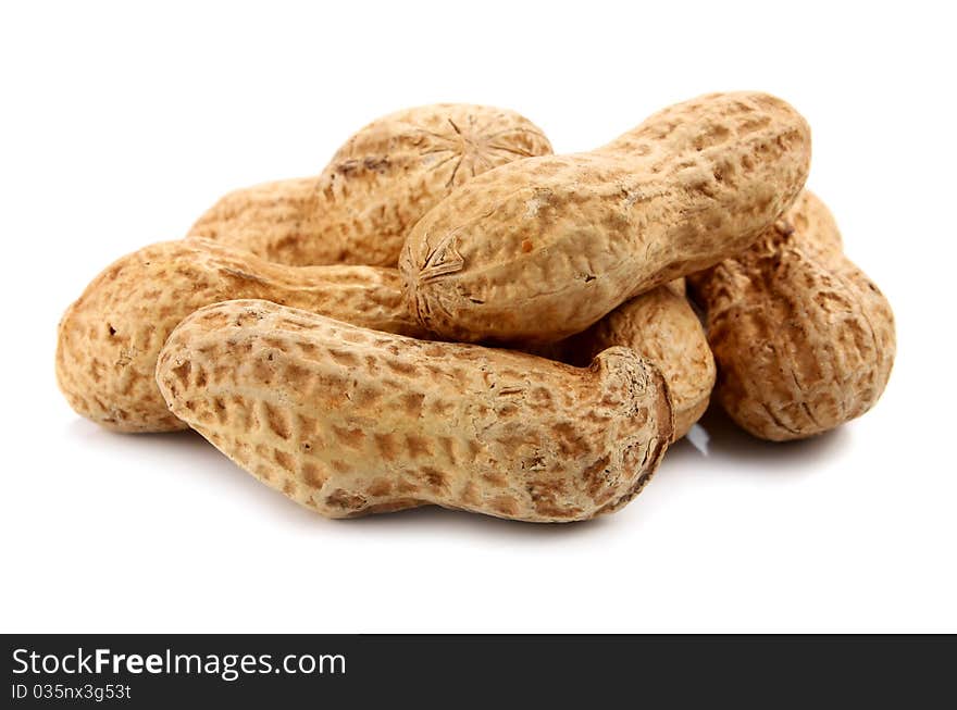 Peanut isolated on white background