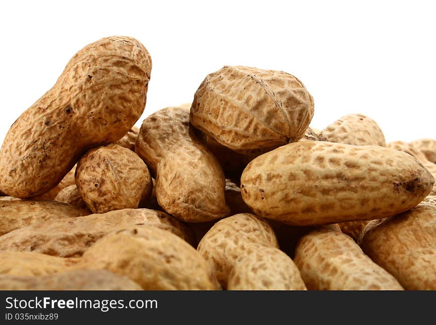 Peanut isolated on white background