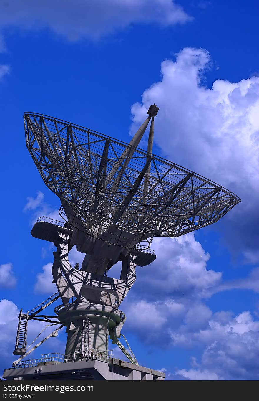 Radar on a background of the sky. Radar on a background of the sky