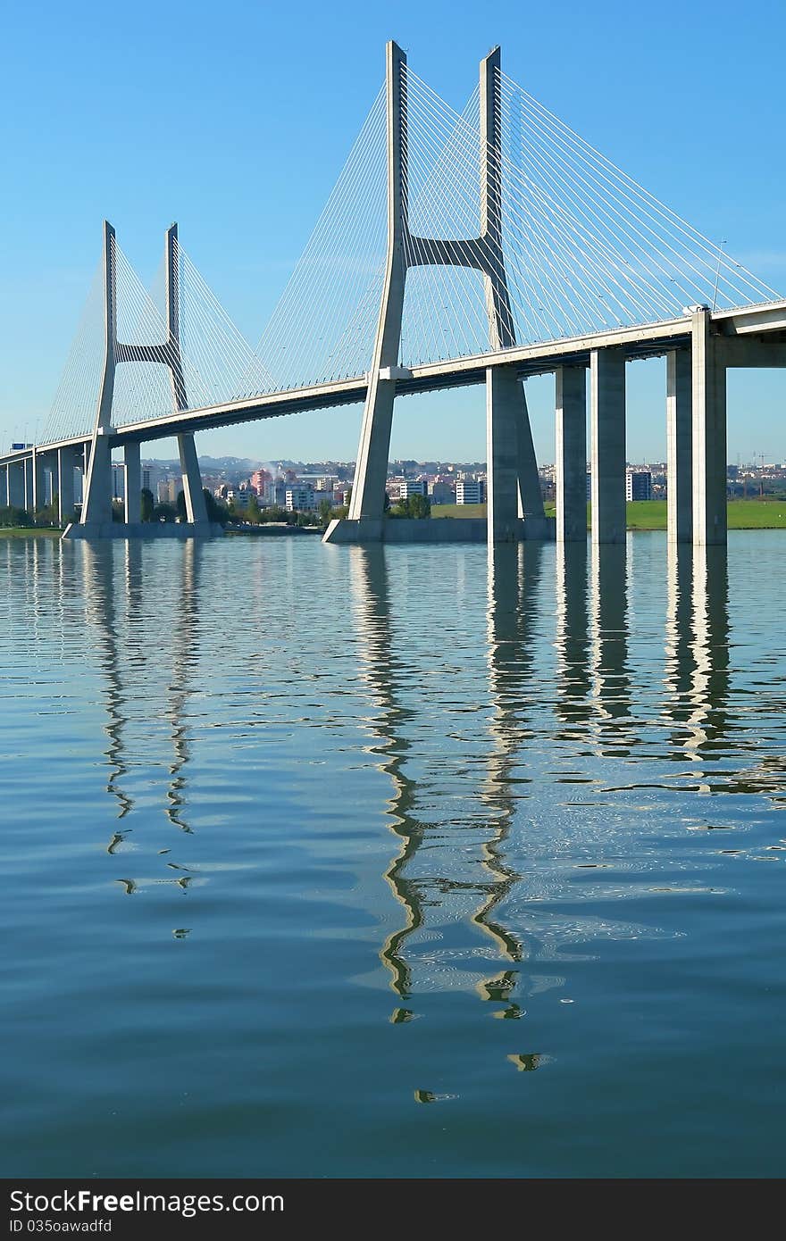 View of Lisbon s Vasco da Gama Bridge