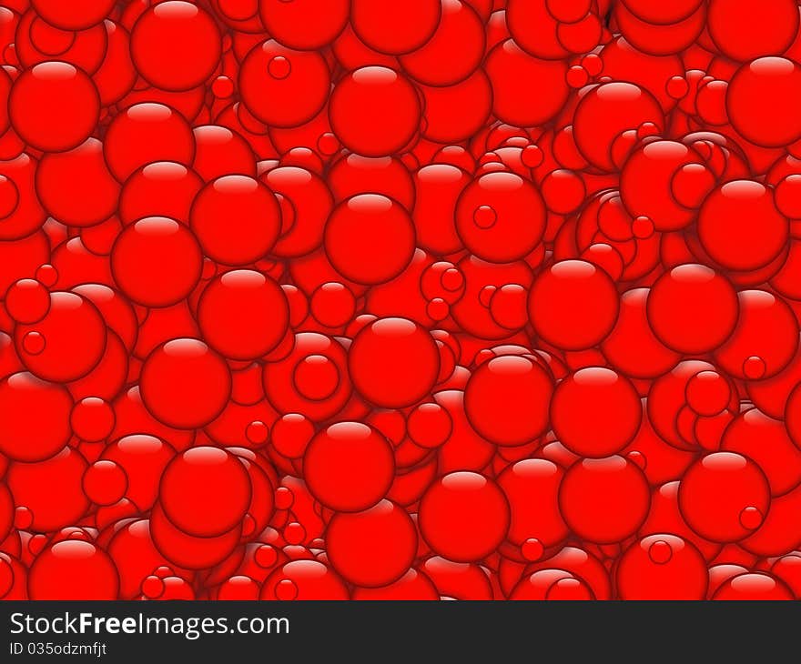 Red Bubbles Texture