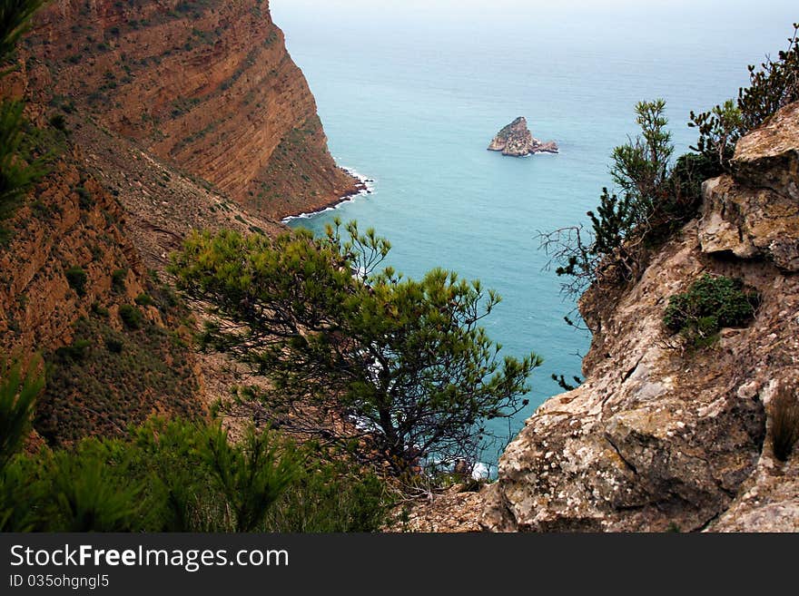 Benidorm cliff