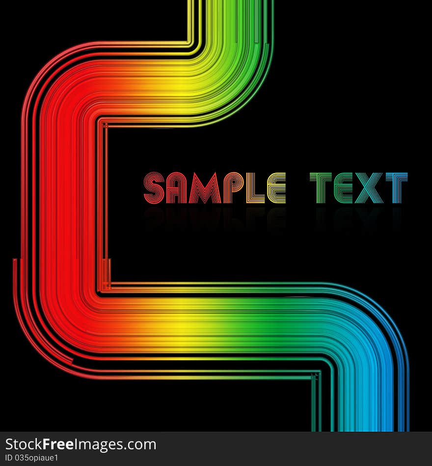 Colorful Retro Lines Design