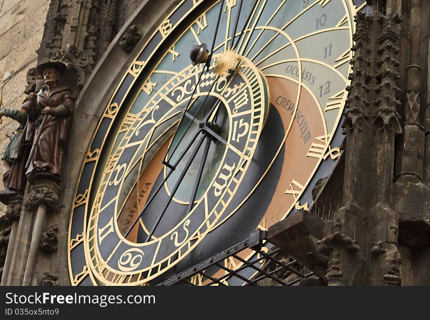 Astrological clock in Prague, Czech Republic