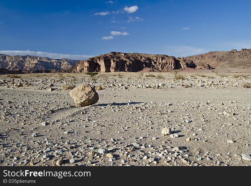 The shot was taken in Timna park - a famous geological park in Israel. The shot was taken in Timna park - a famous geological park in Israel