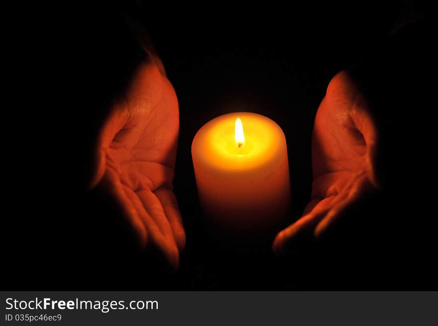 The light of love in your hands. The light of love in your hands