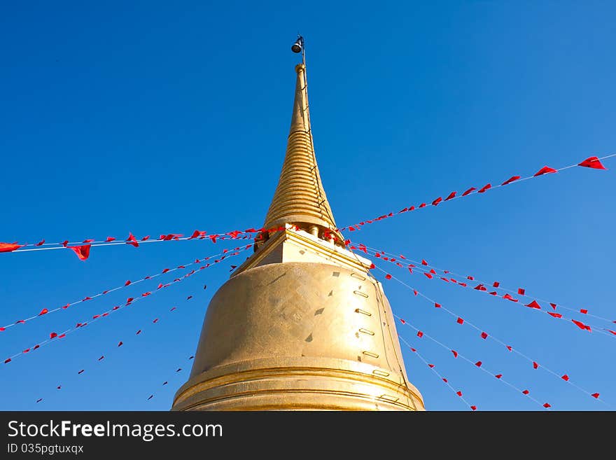 Thai Buddhist pagoda.