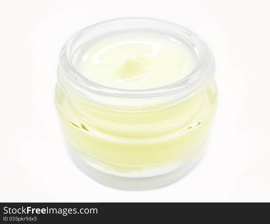 Herbal yellow cosmetic creme for face health-care