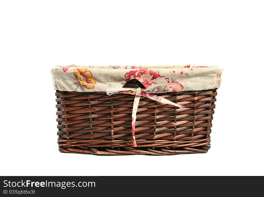 Empty wicker basket