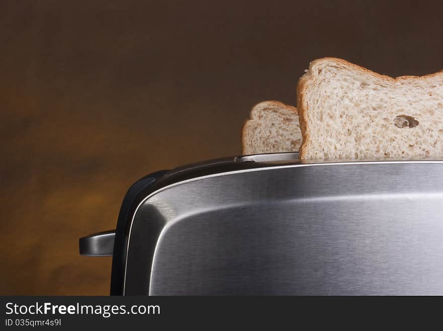 A toaster and a special bread for toast.