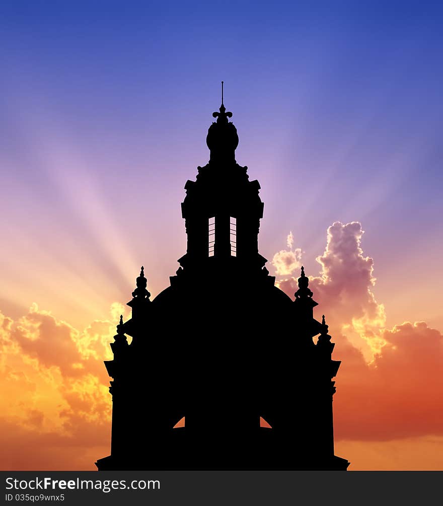 Chambord Castle Sunset