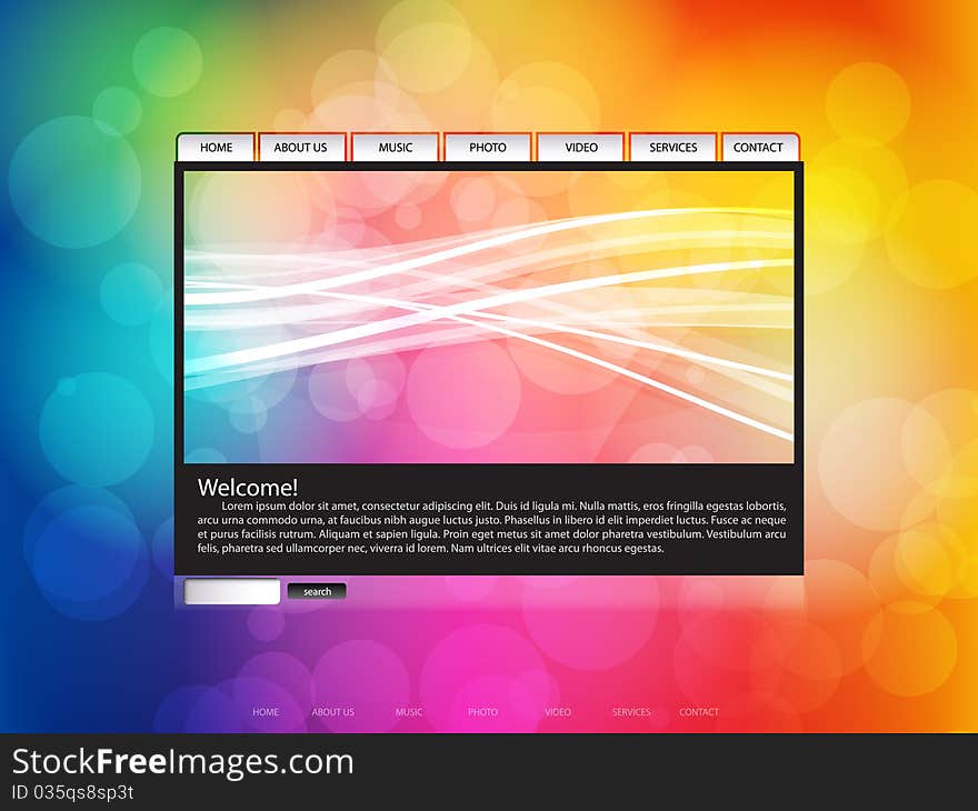 Colorful Website Template