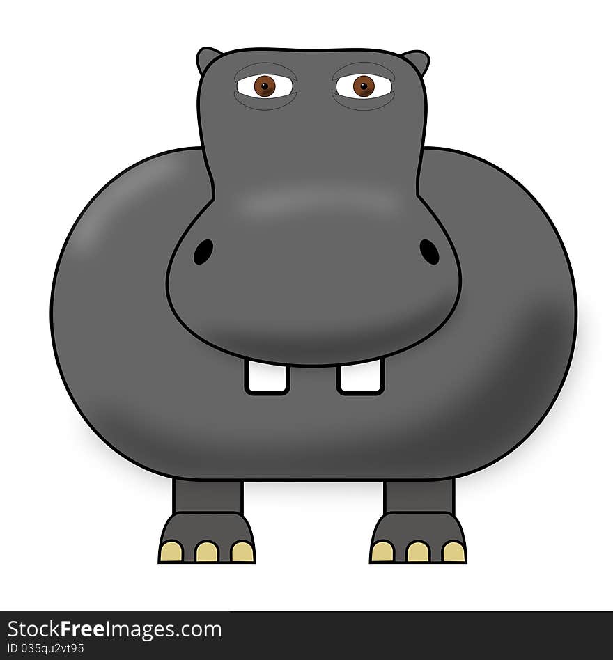 Cute Hippo