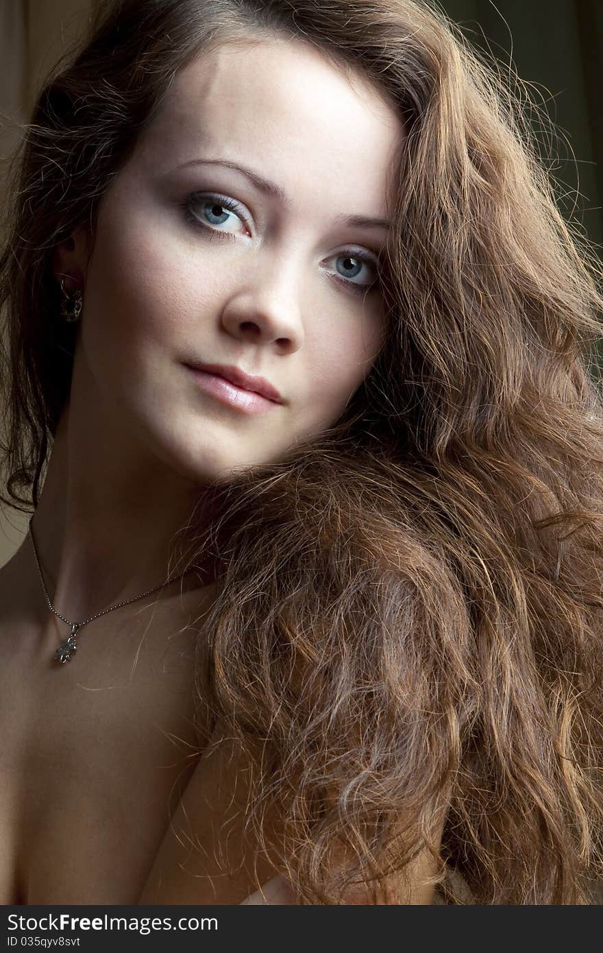 Portrait of brunette