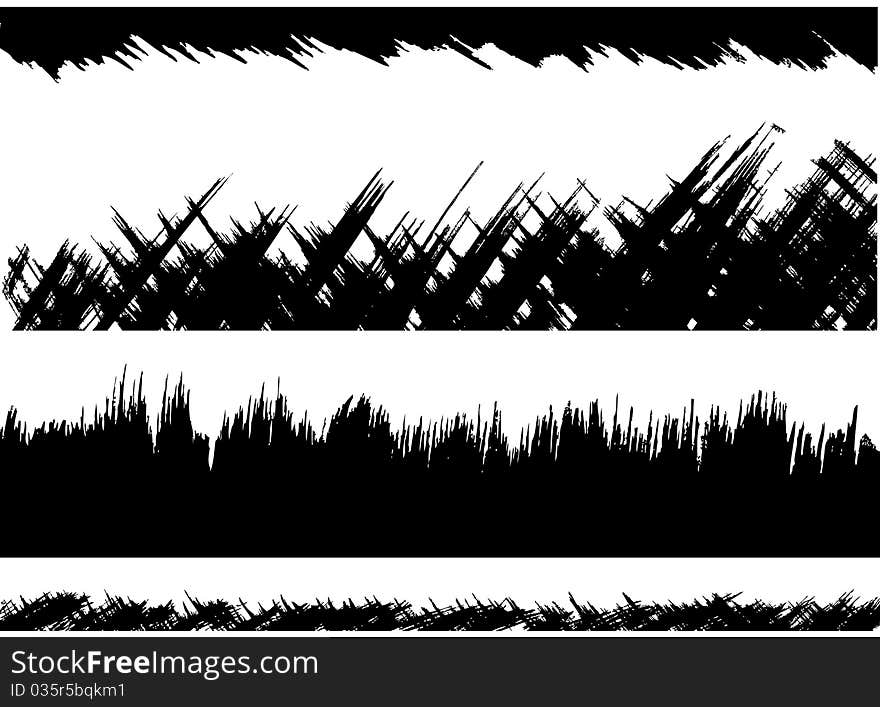 Vector graphic grunge decor on white for design. Vector graphic grunge decor on white for design