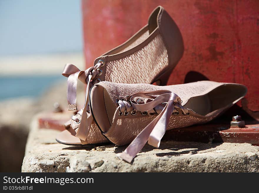 Shoes on Beach